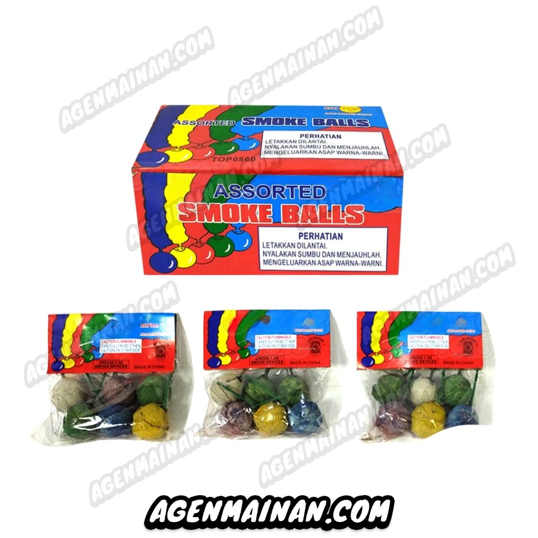 Kembang Api Smoke Ball Bola Asap Import (1 Pak = 12pcs)