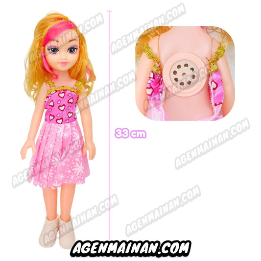 Boneka Perempuan 33cm Bunyi Suara