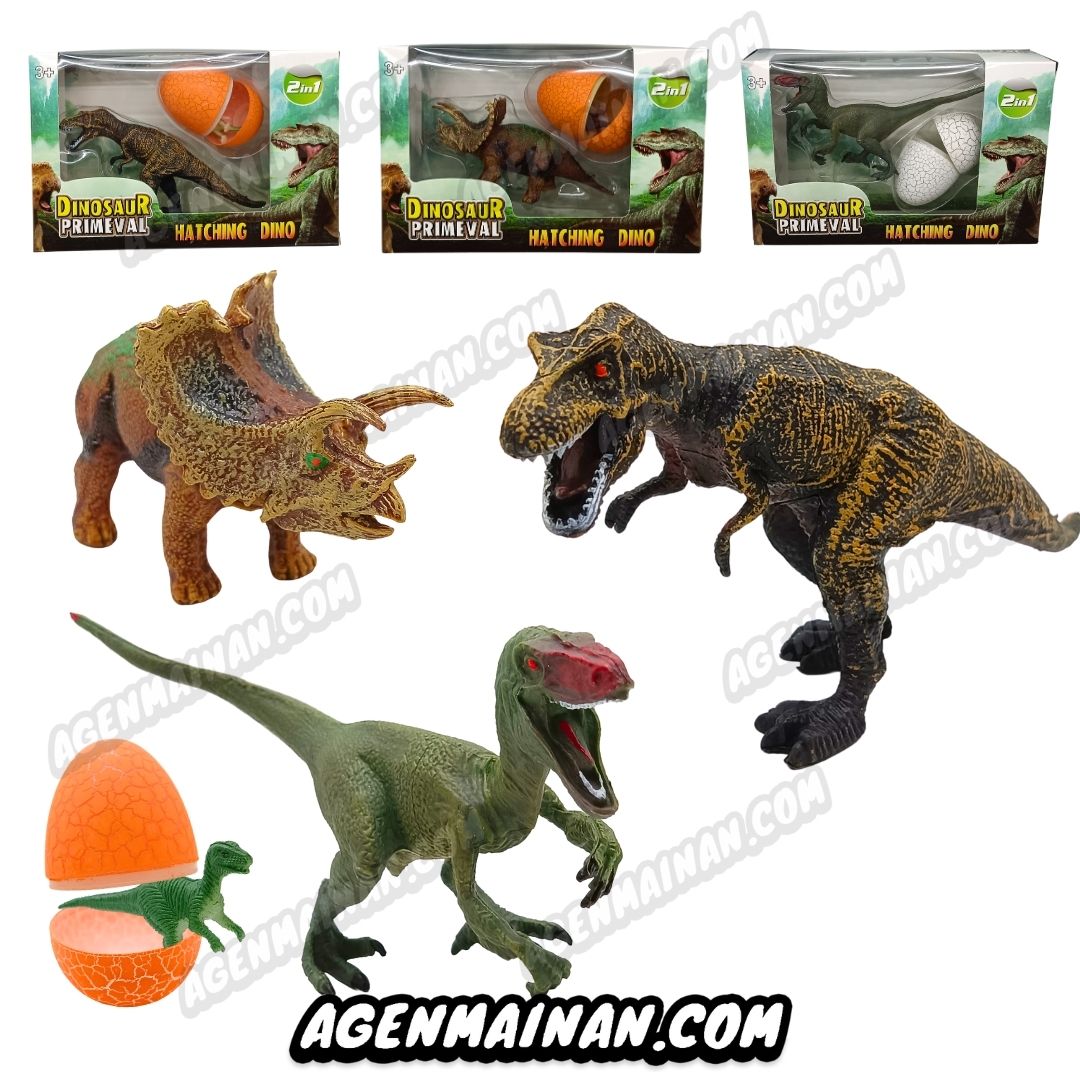 Dinosaurus Karet Mini + Telur